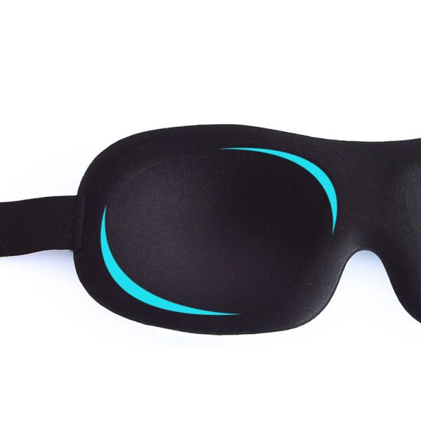 Ergonomic 3D sleep mask with contour design for full blackout and comfort, ideal for e-commerce, retailers, travel companies, promotional products, and long-distance transportation services.