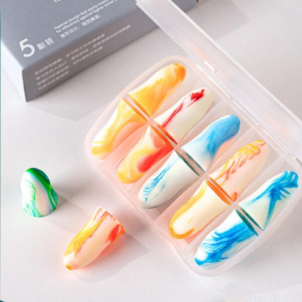 Colorful foam earplugs for sound isolation, perfect for busy environments such as coworking spaces, home offices, and travel. Bulk orders available for suppliers and company procurement teams seeking customized ear protection solutions.